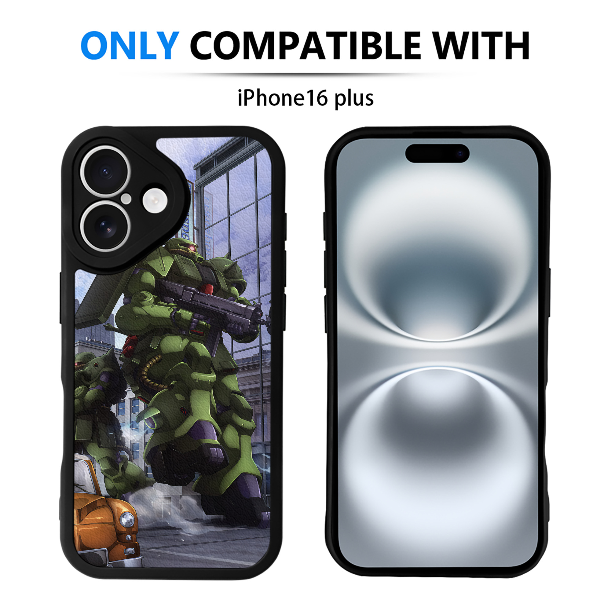 （画像用） 機動戦士ガンダム Mobile Suit Gundam 【iPhone 16シリーズ対応】シリコンスマホケース（レザー調） 材質：シリコン